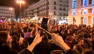 Madrid : la journée des droits des femmes a démarré à minuit