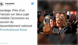 Sondage. Près d’un Français sur deux juge crédible l’accession au pouvoir du Rassemblement national