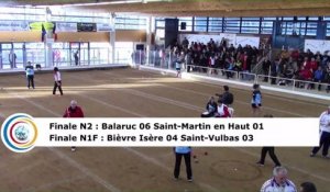 Second tour, Finales, N2 Balaruc-les-Bains contre Saint-Martin en Haut, N1F Bièvre Isère II contre Saint-Vulbas II, Saint-Maurice l'Exil 2019