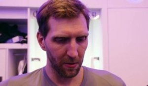 Dirk Nowitzki following the Mavs home win over the Cavs
