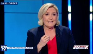 Marine Le Pen: "En France, aujourd'hui, il n'y a plus de consentement à l'impôt" #LaCriseEtApres