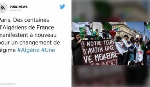 Paris. Des centaines d’Algériens de France manifestent à nouveau pour un changement de régime