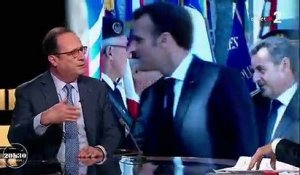 "Emmanuel Macron est plus proche aujourd'hui des idées de Nicolas Sarkozy que des miennes", estime François Hollande à "20h30 le dimanche"