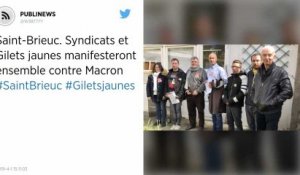 Saint-Brieuc. Syndicats et Gilets jaunes manifesteront ensemble contre Macron