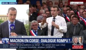 Macron en Corse: Gilles Simeoni veut "créer les conditions d'un véritable dialogue"