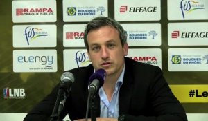 Rémi Giuitta coach de Fos après la défaite contre Levallois
