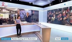 Européennes : le premier meeting de Raphaël Glucksmann