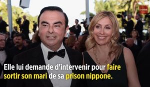 Carole Ghosn en appelle à Macron pour faire sortir son mari de prison