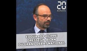 Le Premier ministre Edouard Philippe a dressé le bilan du grand débat national