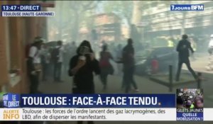 Gilets jaunes: la situation est toujours tendue à Toulouse entre manifestants et forces de l'ordre
