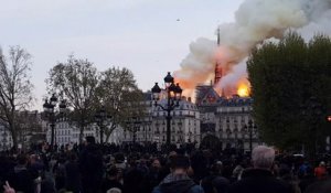 Vidéo impressionnante de l'incendie de la Cathédrale Notre Dame de Paris