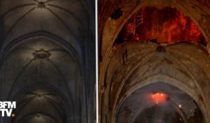 Les terribles images de Notre-Dame avant et après l’incendie