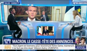 Emmanuel Macron: le casse-tête des annonces