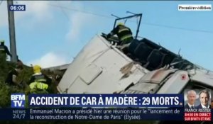 Un car de touristes chute dans un ravin à Madère, au moins 29 personnes sont mortes