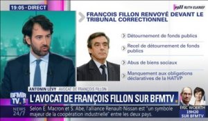 D'après son avocat, François Fillon a réagi "sans surprise" à l'annonce de son renvoi devant le tribunal correctionnel