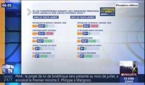 LaREM et le RN en tête des intentions de vote pour les européennes, selon un nouveau sondage Elabe pour BFMTV