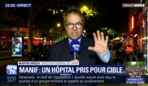 Manif: Un hôpital pris pour cible (1/2)