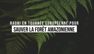 Le chef indigène brésilien Raoni en Europe pour défendre l'Amazonie