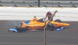IndyCar - Le crash d'Alonso à Indianapolis