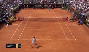 Rome - Nadal continue sa balade contre Verdasco