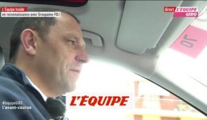 La reconnaissance de la 9e étape avec F. Guesdon - Cyclisme - Giro