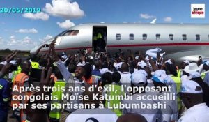 RDC : Moïse Katumbi accueilli par une foule en liesse à Lubumbashi le 20 mai 2019