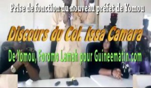 « Les gros menteurs se trouvent à la présidence de la République », dit le Colonel Issa Camara, nouveau préfet de Yomou