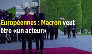 Européennes : Emmanuel Macron ne veut pas être « un spectateur, mais un acteur »