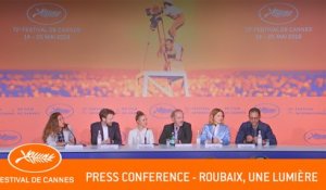 ROUBAIX UNE LUMIERE - Press conference - Cannes 2019 - EV