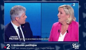 Marine Le Pen mouche Laurent Wauquiez