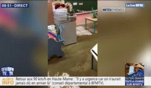 Inondations dans les Hautes-Pyrénées: une coulée de boue envahit une école de Beaudéan