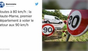 Vitesse à 80 km/h. La Haute-Marne, premier département à voter le retour aux 90 km/h