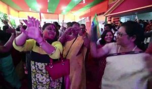 Inde: Les supporters de Modi fêtent sa victoire