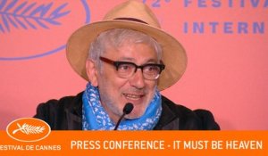 IT MUST BE HEAVEN - press conference - Cannes 2019 - EV