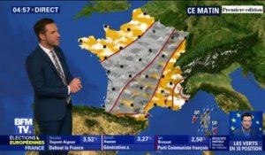 De la pluie du sud-ouest au nord-est ce lundi 