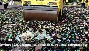 Ramadan: L'Indonésie détruit des bouteilles de contrebande