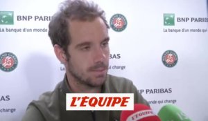 Gasquet «Mon corps doit se réhabituer aux efforts du haut niveau» - Tennis - Roland-Garros (H)