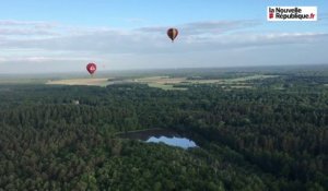 VIDEO. Vol au-dessus de la Sologne avec les montgolfières du Trophée François Ier