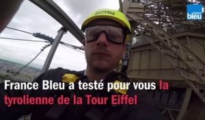 France Bleu a testé pour vous la tyrolienne de la Tour Eiffel