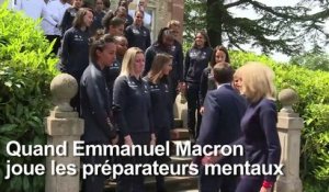 Mondial-2019: à J-3, Macron passe ses consignes aux Bleues