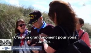 En larmes, des vétérans américains reviennent pour la première fois sur la plage d'Utah Beach - Regardez