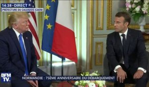 Emmanuel Macron à Donald Trump:  "Les valeurs que nous portons nous dépassent."