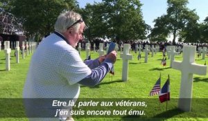 D-Day: émotion au cimetière américain de Colleville-sur-Mer