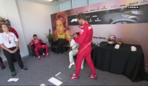 Dans la cool room avec Vettel et Hamilton