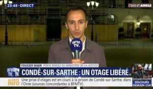 Le porte-parole du ministère de la Justice confirme qu'un otage de la prison de Condé-sur-Sarthe a été libéré