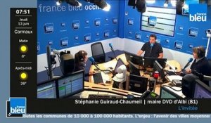 Stéphanie Guiraud- Chaumeil maire d'Albi invitée de France Bleu Occitanie