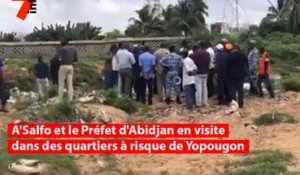 A'Salfo et le Préfet d'Abidjan en visite dans des quartiers à risque de Yopougon