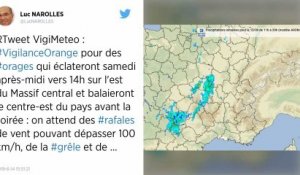 Orages. Météo France place cinq départements en alerte orange