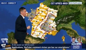 Neuf départements en vigilance orange aux orages ce samedi entre le Massif Central et les Alpes