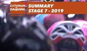 Summary - Stage 7 - Critérium du Dauphiné 2019